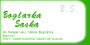 boglarka saska business card