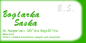 boglarka saska business card